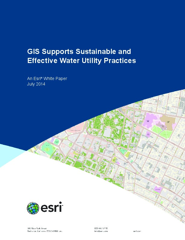 Gis Sustainable Water Management Practices 2014 