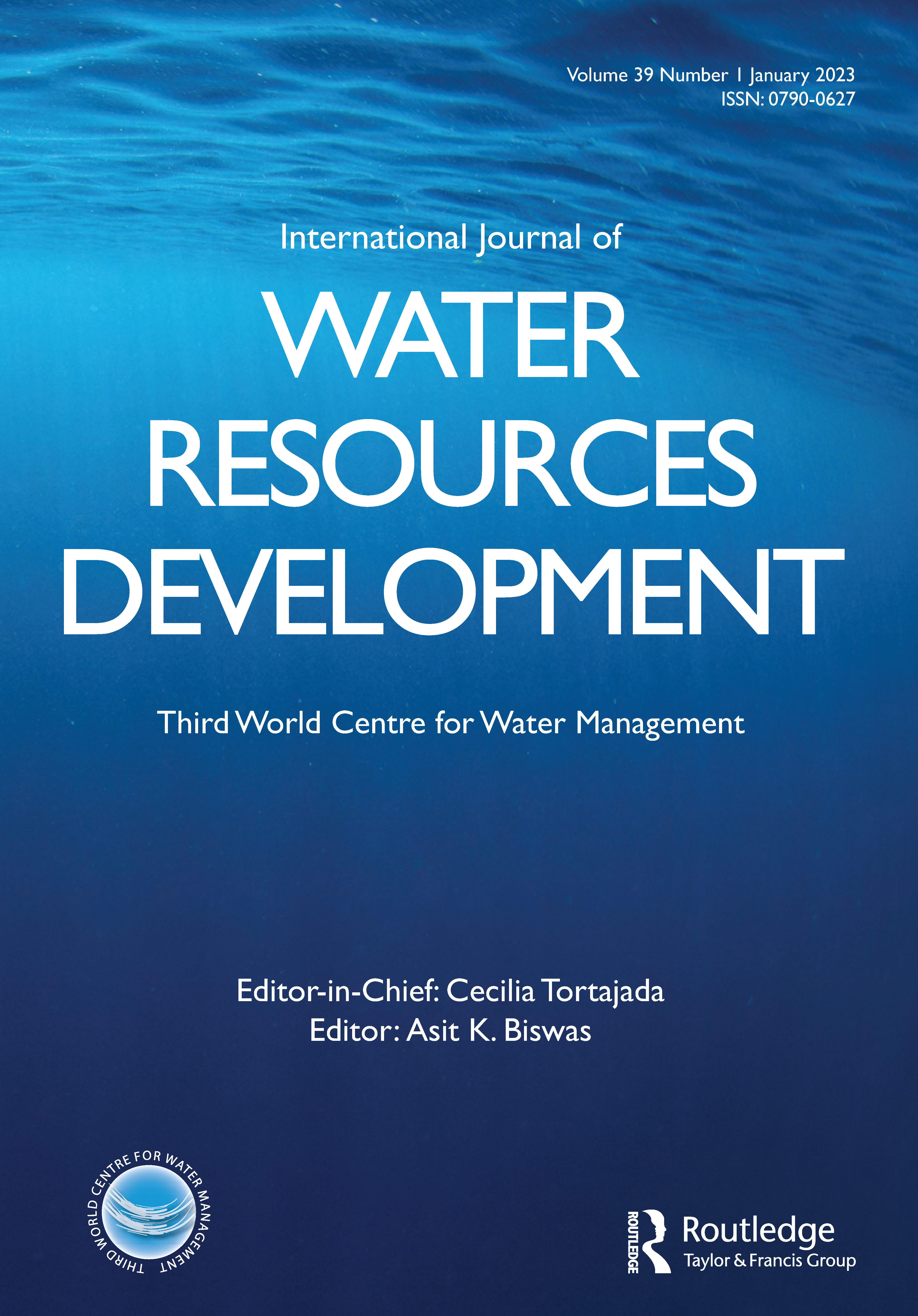 Now available January Issue of the International Journal of Water Resources Development, Volume 39, Issue 1 (2023) https://www.tandfonline.com/t...