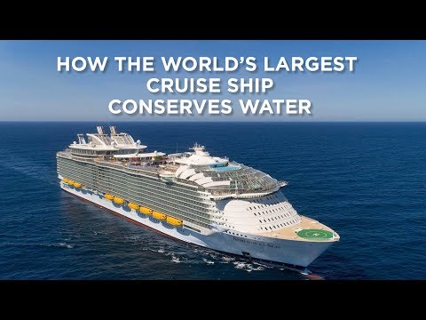 How The World's Largest Ship Conserves Water (Video)