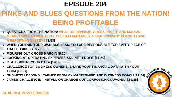 204 Pinks and Blues Questions From The Nation! Being Profitable - Scaling UP! H2O