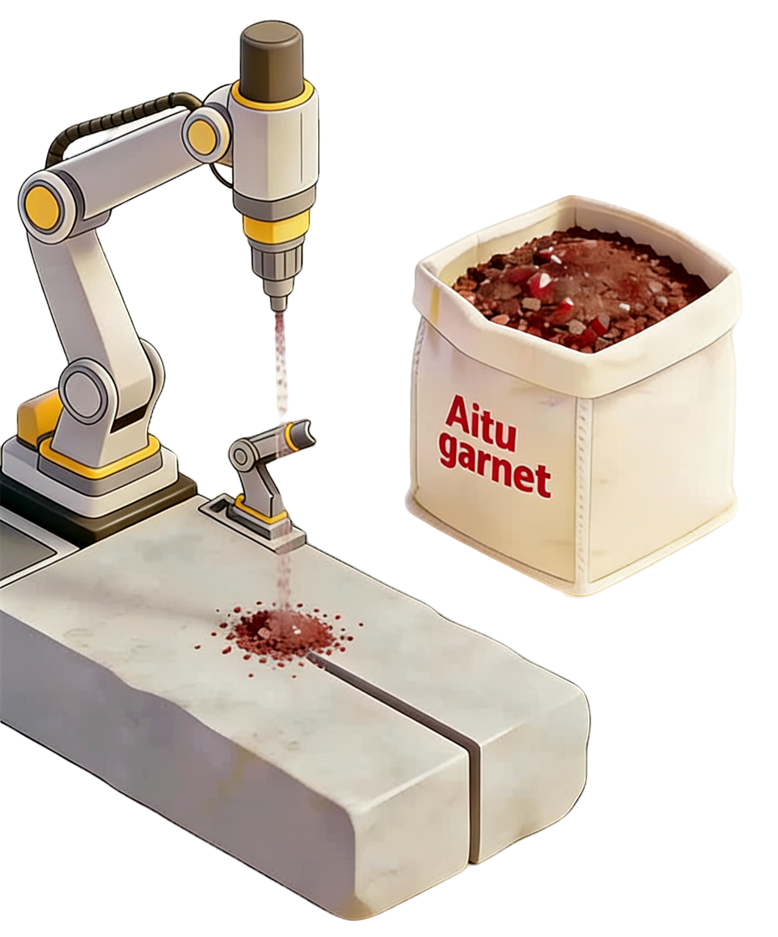 Export-oriented garnet sand