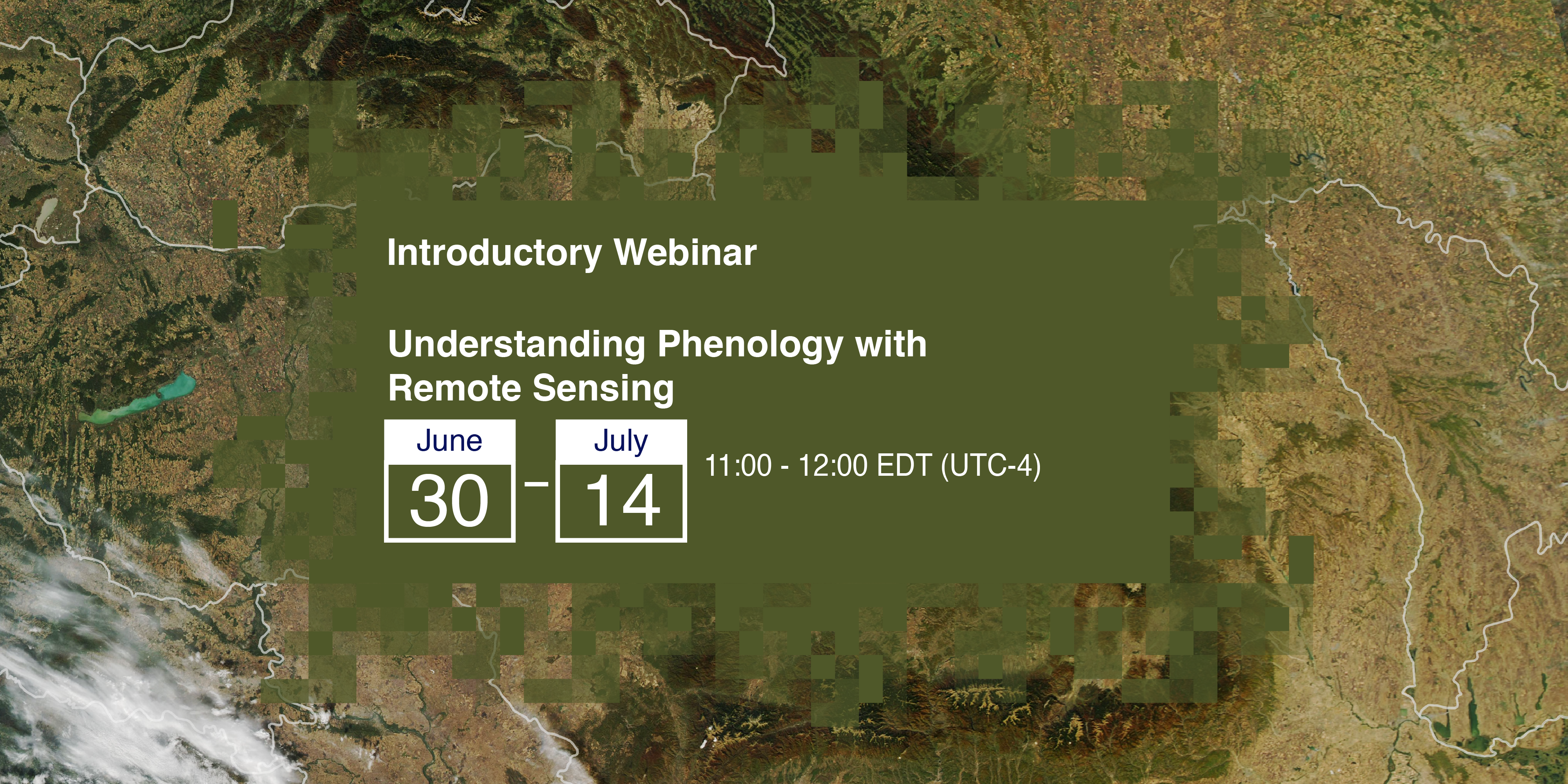 Understanding Phenology with Remote Sensing&nbsp;This training will focus on the use of remote sensing to understand phenology: the study of life-cy...