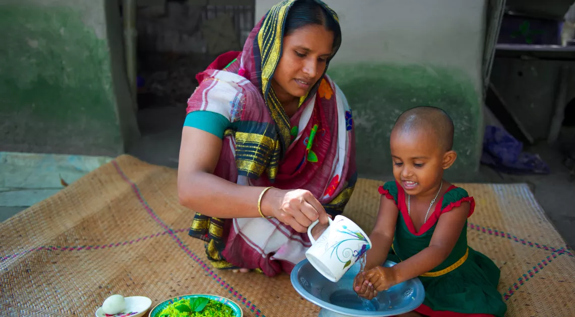 Strengthening water and sanitation systems to improve child nutrition and development outcomes
