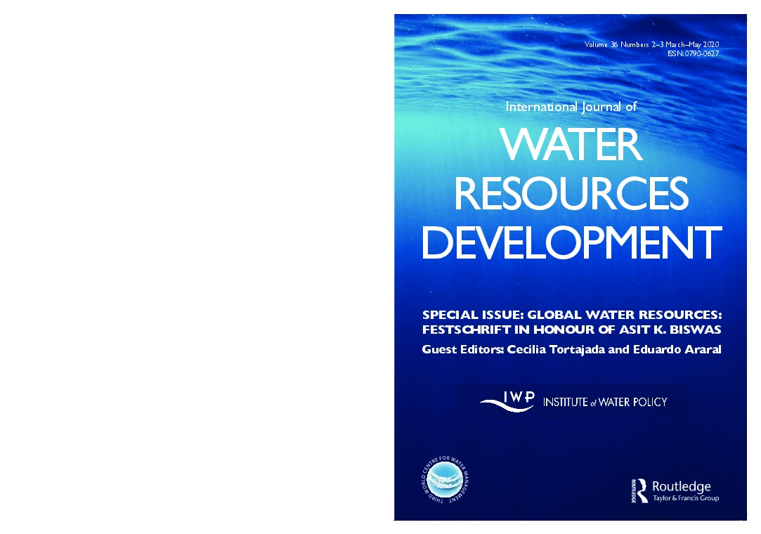 GLOBAL WATER RESOURCES: International Journal of Water Resources Development has published a Festschrift in honour of my 80th birthday. Edited b...