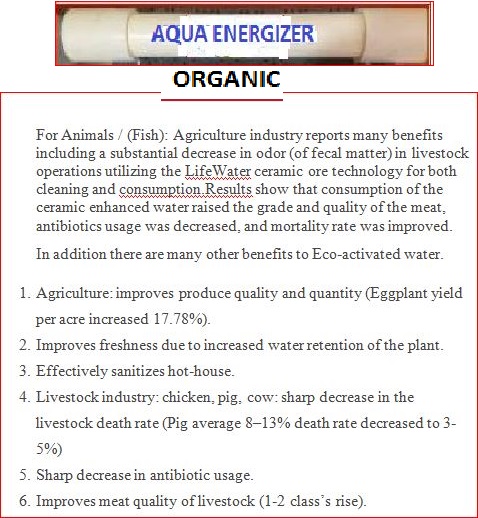 AQUA ENERGIZER FOR ORGANIC AGRICULTURE WITHOUT ANY POWER&lt; ANY MANURE INPUTS ,CHEMICAL, FERTILIZER & PEST.ALSO INCREASE 30-50% Agricultural Farm ...