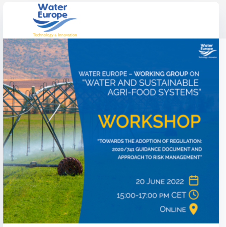 Working Group on "Water and sustainable agri-food systems"