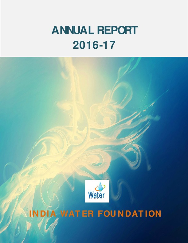 India Water Foundation Annual Report 2016-17