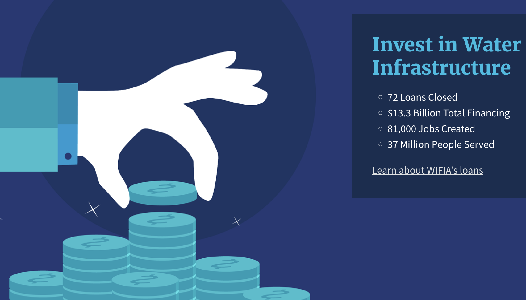 The WIFIA program accelerates investment in our nation&rsquo;s water infrastructure by providing long-term, low-cost supplemental loans for regional...