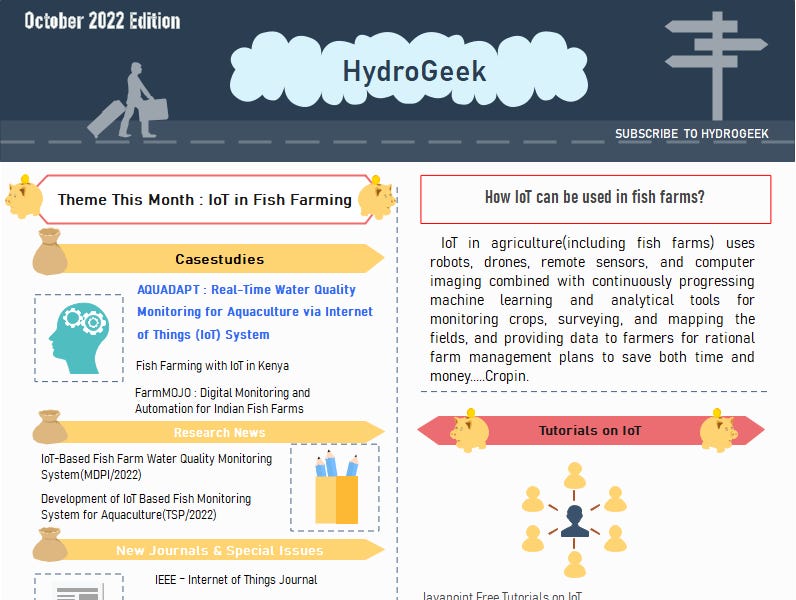 How IoT is used to facilitate New Age Fish Farminghttps://hydrogeek.substack.com/p/application-of-iot-in-fish-farming#iot #farming #fish #HydroG...