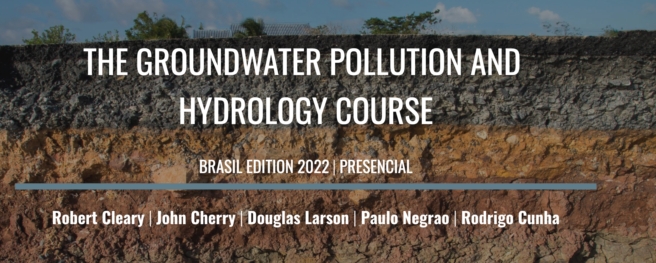 THE GROUNDWATER POLLUTION AND HYDROLOGY COURSE BRASIL EDITION 2022