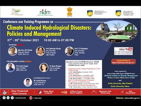 Climate Induced Hydrological Disasters, Policies and Management.| DISASTER IN INDIA | MHA | COVID