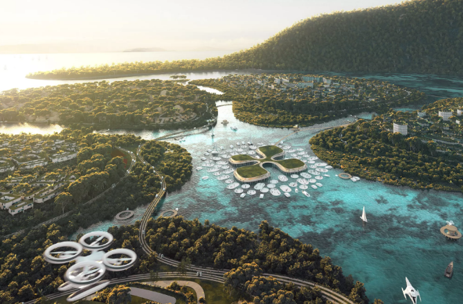 BIG and Ramboll masterplan “urban mosaic” of islands in Penang