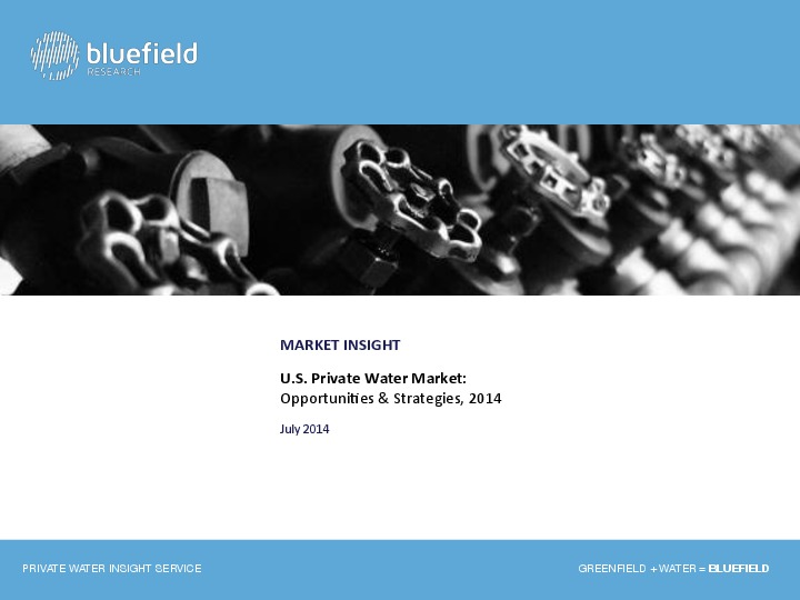 U.S. Private Water Market: Opportunities & Strategies, 2014