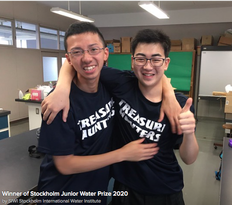 Japanese team wins Stockholm Junior Water Prize 2020