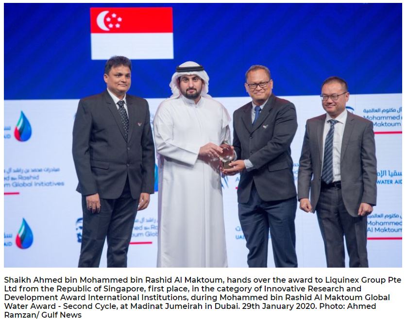 Liquinex was awarded 1st place, in the category of Innovative Research and Development Award International Institutions, during Mohammed bin Ras...