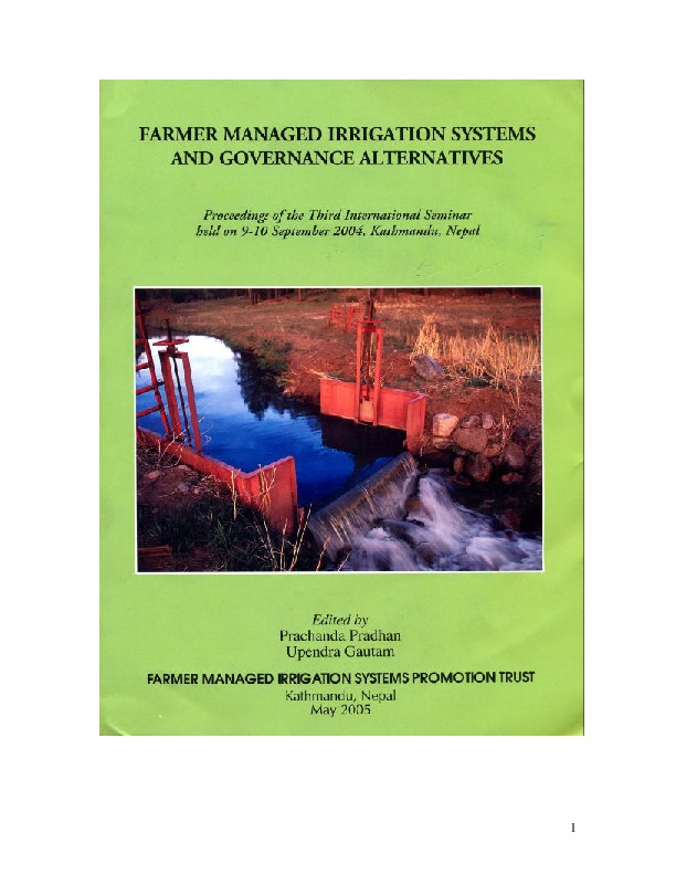 This paper demonstrates the irrigation system developed and managed by local communities in the cold desert of the Lahaul valley, Himachal Prade...