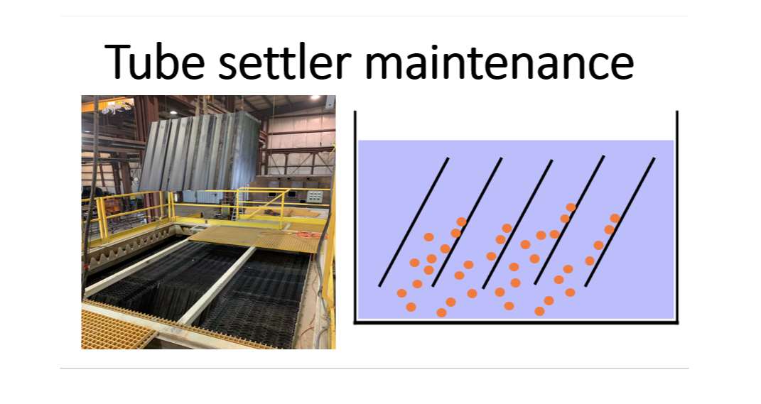 Tube settler I Plate settler maintenance - Best cleaning I clogging methods