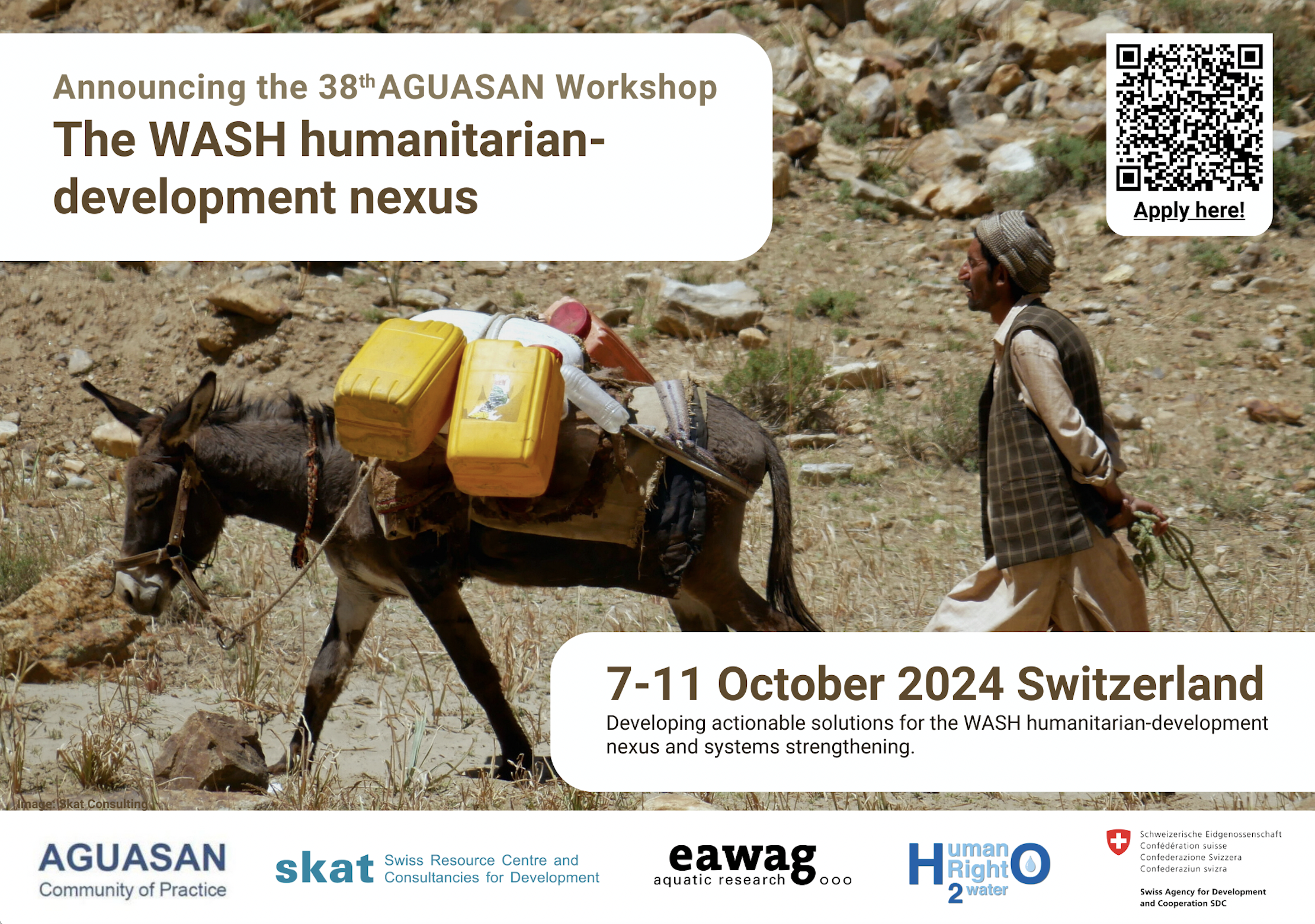 The 38th AGUASAN Workshop will take place in Switzerland from October 7 to 11 on the topic of the WASH humanitarian-development nexus, consideri...