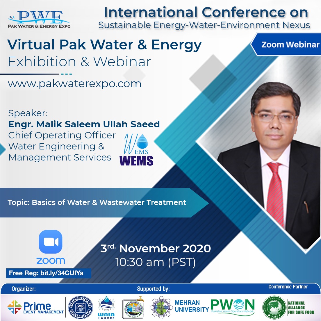 Webinar on Virtual Pak Water & Energy Expo. 3 - 5 November 2020.Free ​​​​Registration: ​​​​bit.ly/​​34CUlYa ​​or ​www....