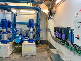 A hospital’s water supply is optimised with VFD technology
