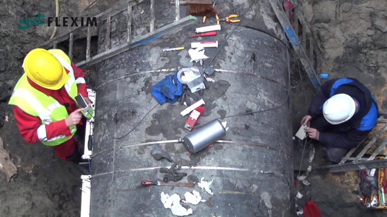 Non-invasive Ultrasonic Flow Measurement for Buried Pipe (Video)