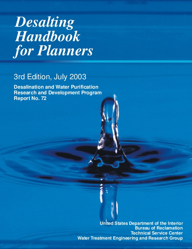 Desalting Handbook for Planners