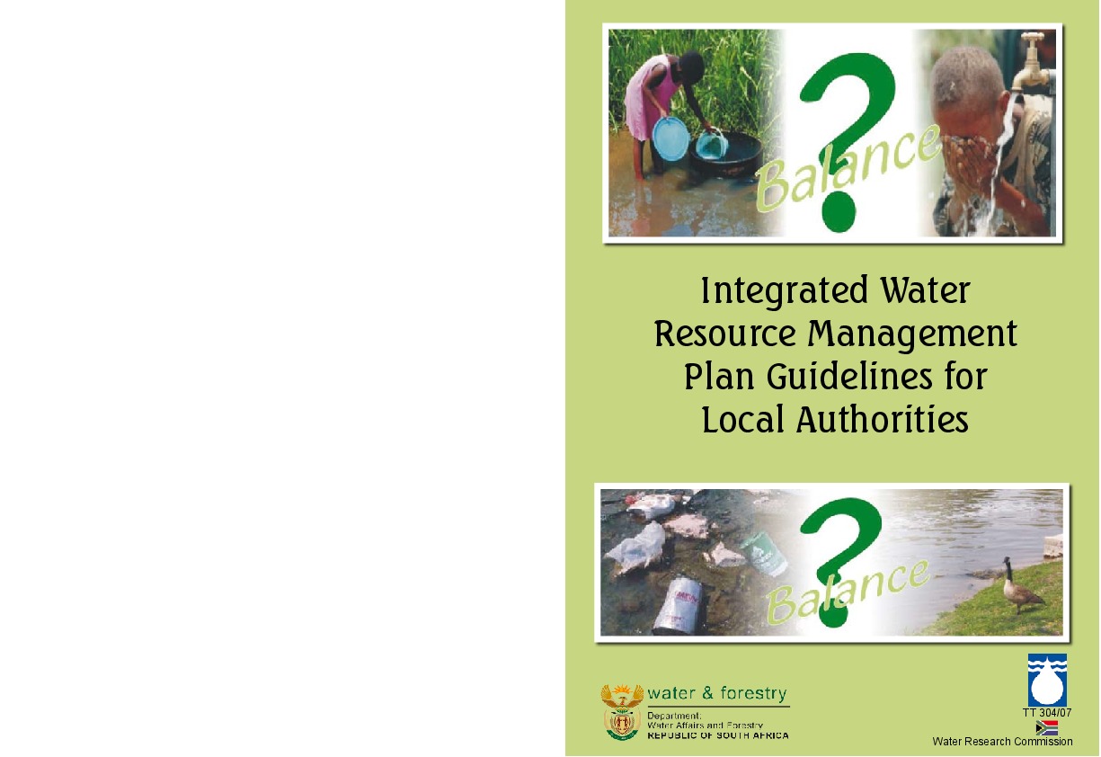 Integrated Water Resource Management Plan Guidelines for Local Authorities