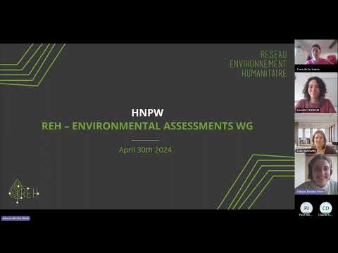 HNPW Environmental assessment Working Group session, 30/04/2024This session at the 2024 HNPW was organised by the Environmental WG. It presented...