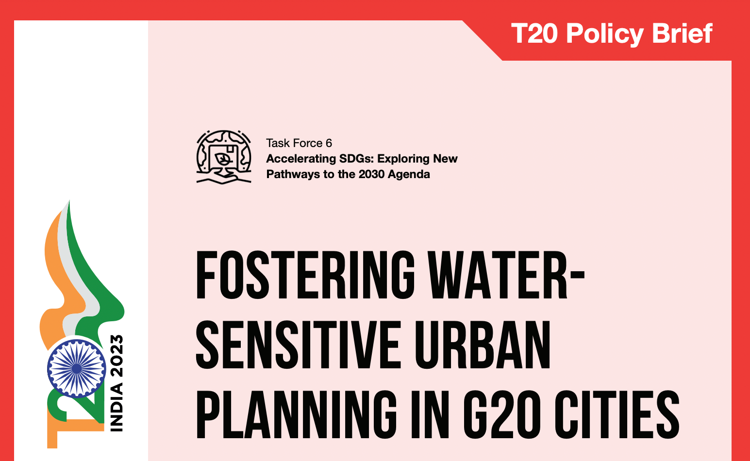 Fostering Water-Sensitive Urban Planning in G20 Cities