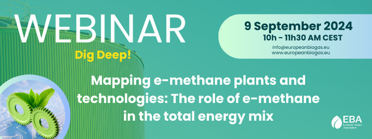 Webinar, &ldquo;Mapping e-methane plants and technologiesCurious about the future of renewable energy? Join us for the fifth EBA DigDeep! Webinar, �...