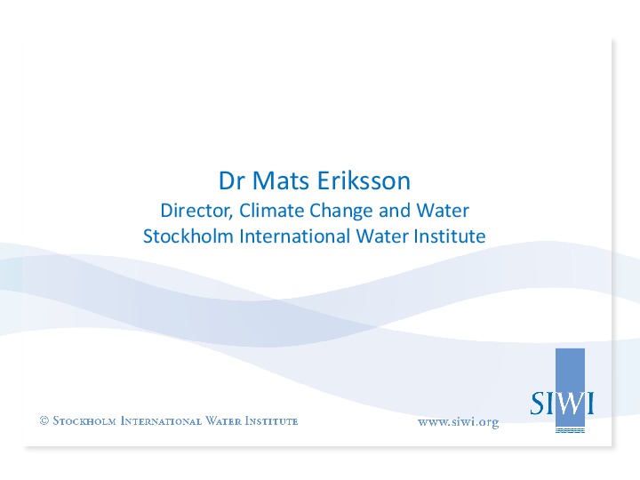 Water in Energy Sector - 2014