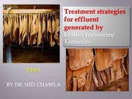 Treatment strategies for effluent generated by Leather industries/Tanneries