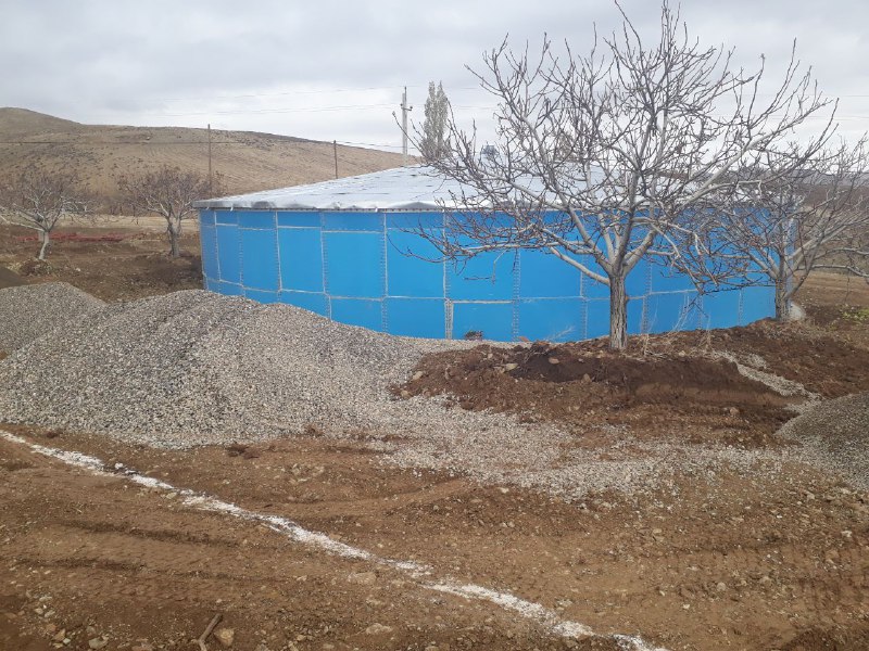 Recently , we could erected 15th Glass Fused to Steel tank that completely made in our factory .
