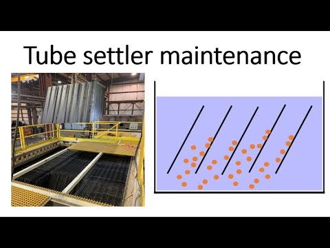 Tube settler I Plate settler maintenance - Best cleaning I clogging methods