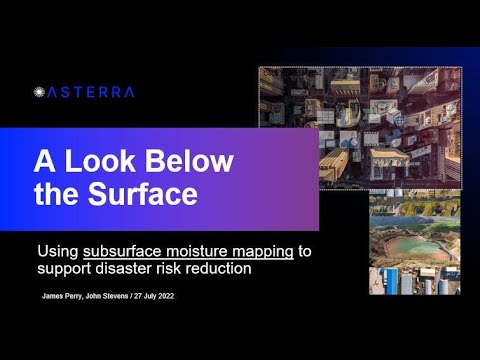 ASTERRA EarthWorks, using subsurface moisture mapping to support disaster risk reduction