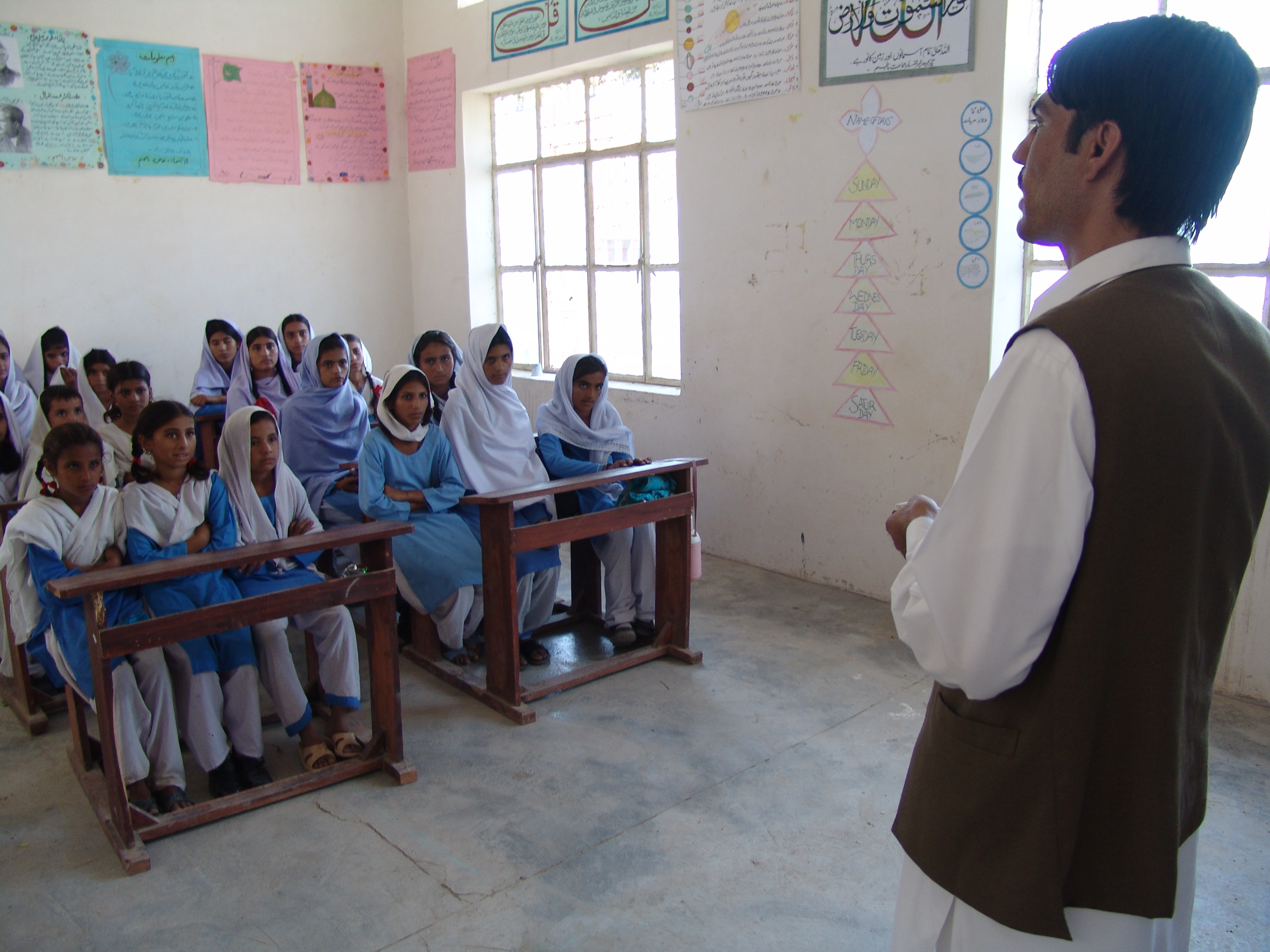 Awareness sessions in Schools with students on Health and Hygiene and DRR in flood affected district of Naseerabad by Youth in Action Balochista...