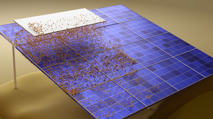 The MIT's new water-free method can keep solar panels free of dust