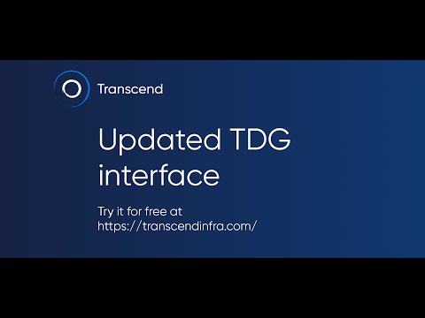 Check out the updated, more intuitive TDG interface!