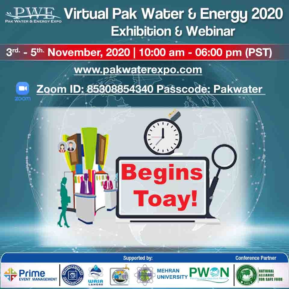 Webinar on Virtual Pak Water & Energy Expo. 3 - 5 November 2020.Free ​​​​​​​​​​Registration: ​​​​​​​​​​b...