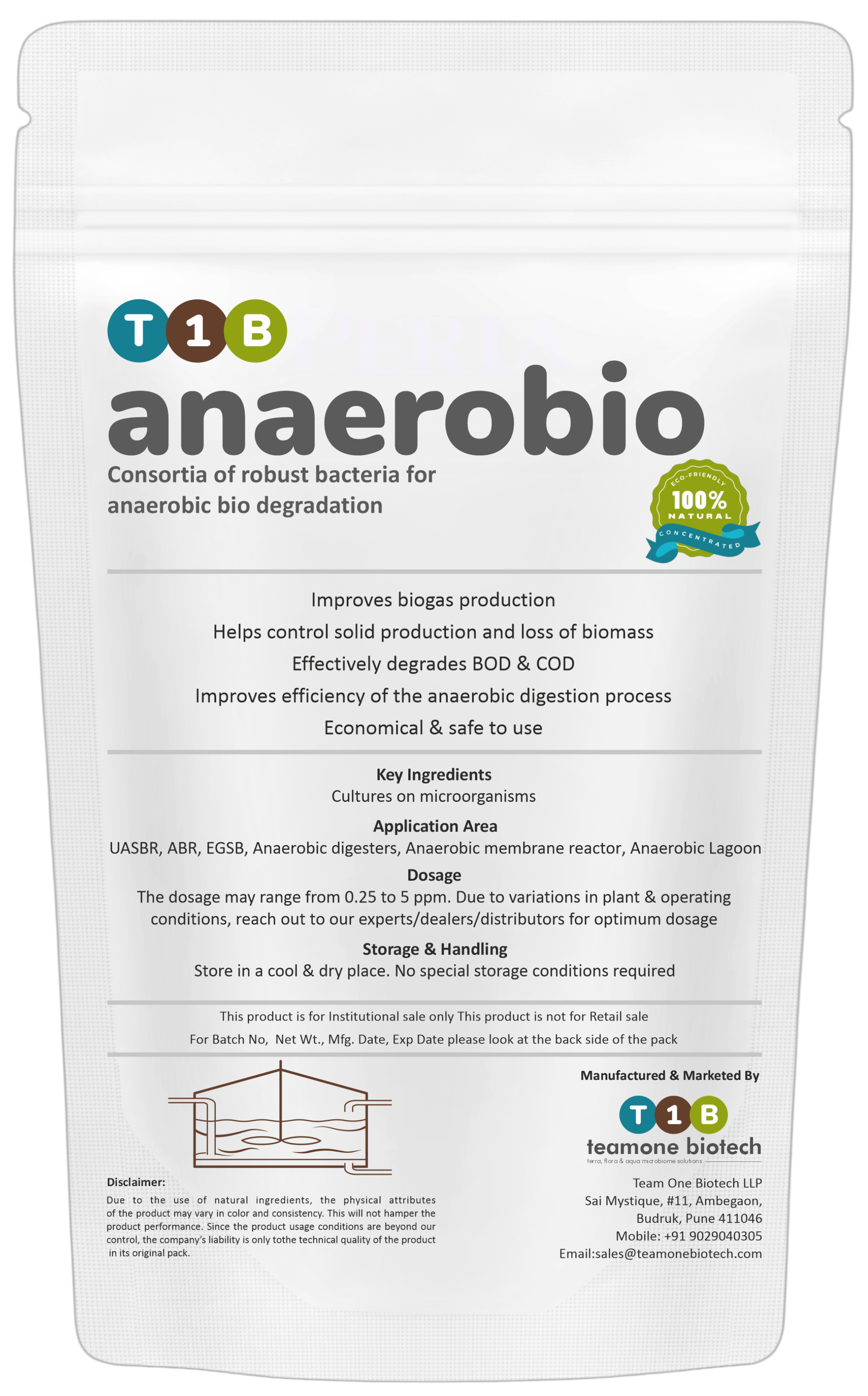 Bacteria for improved biogas and stabilization of your anaerobic unit
