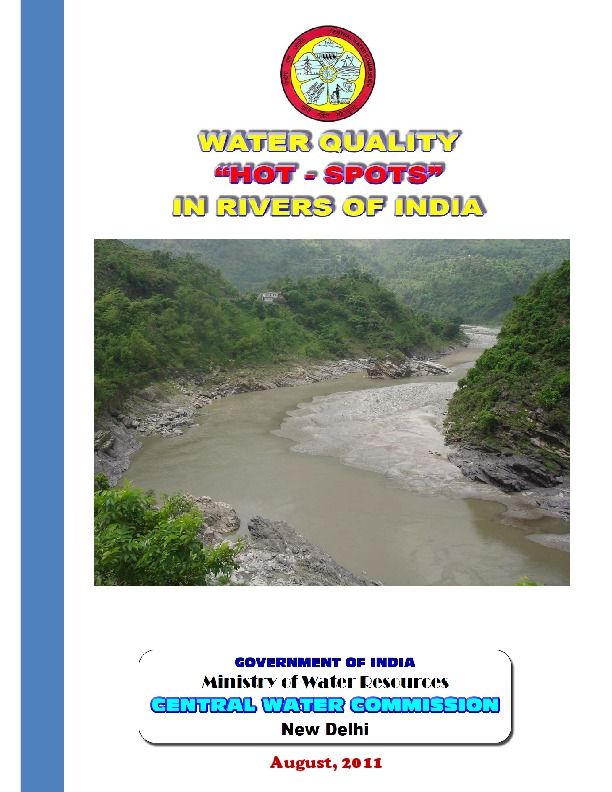 Water Quality Hotspots in Rivers of India