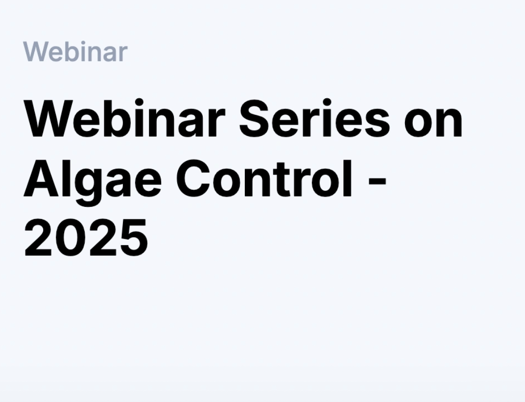 Webinar Series on Algae ControlPart 1: Restoring Recreational Lakes Date & Time: 28 January 2025Speakers: Drs. William (Jim) Rogers and E.J. Nea...