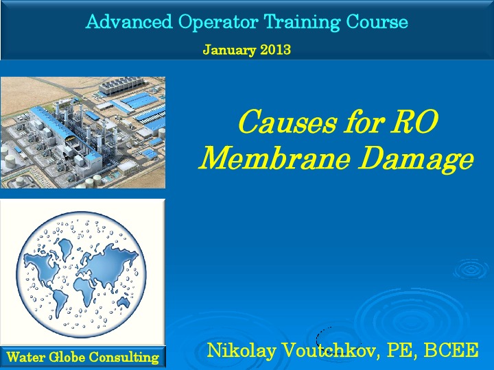 Causes for RO Membrane Damage