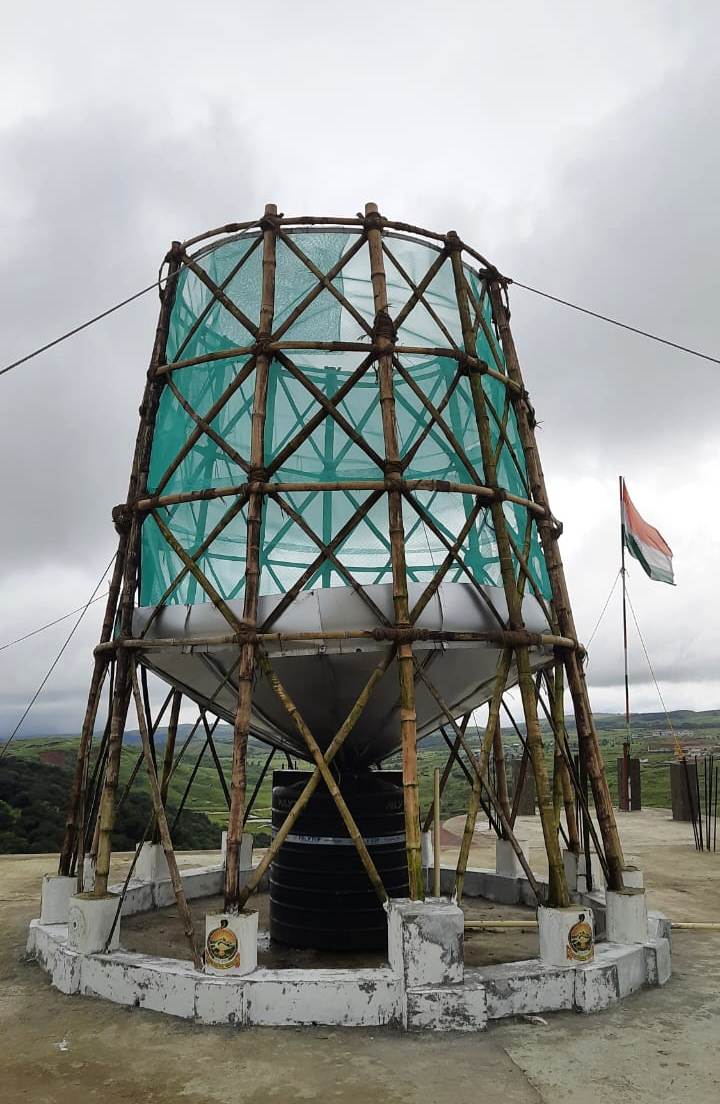 Bamboo tower to harvest water from thin air in Sohra