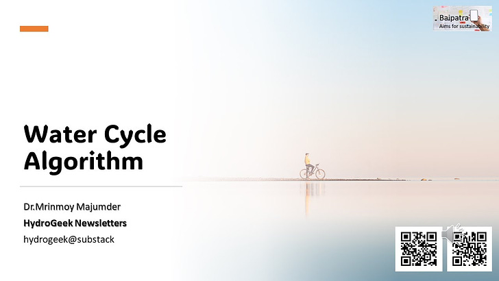 Learn about the Water Cycle Algorithm.One of the most popular algorithms by which we can execute minimization problems mimicking the cycle of wa...