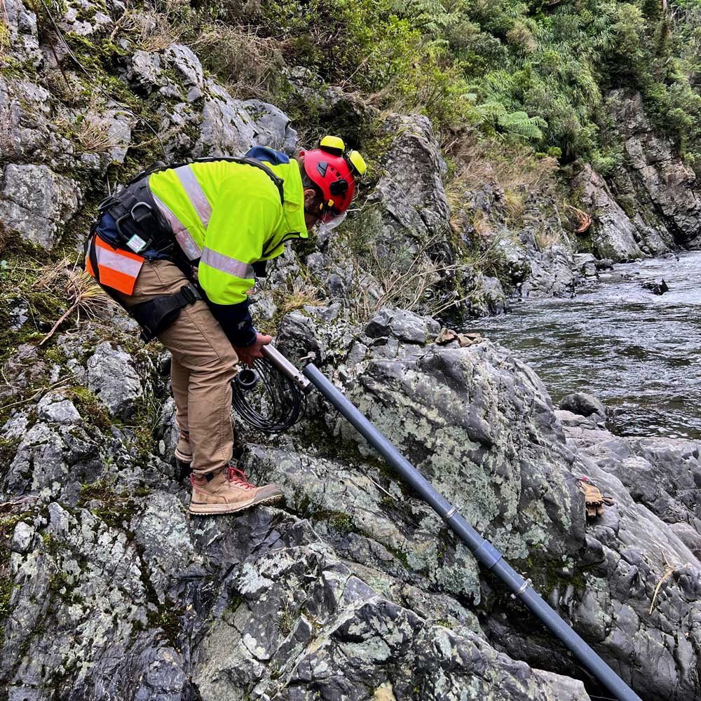 A Steep Gorge and Variable Water Levels Test Aqua TROLL 500 Installation