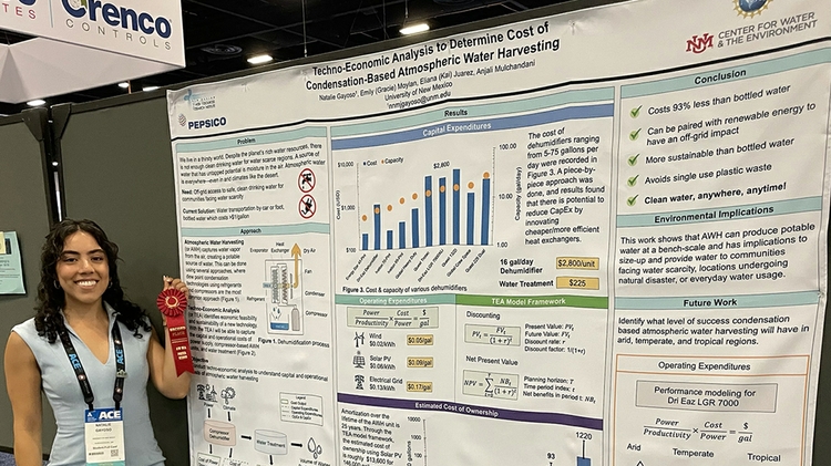Graduate student wins award at national water conferenceA graduate student in the Department of Civil, Construction and Environmental Engineerin...
