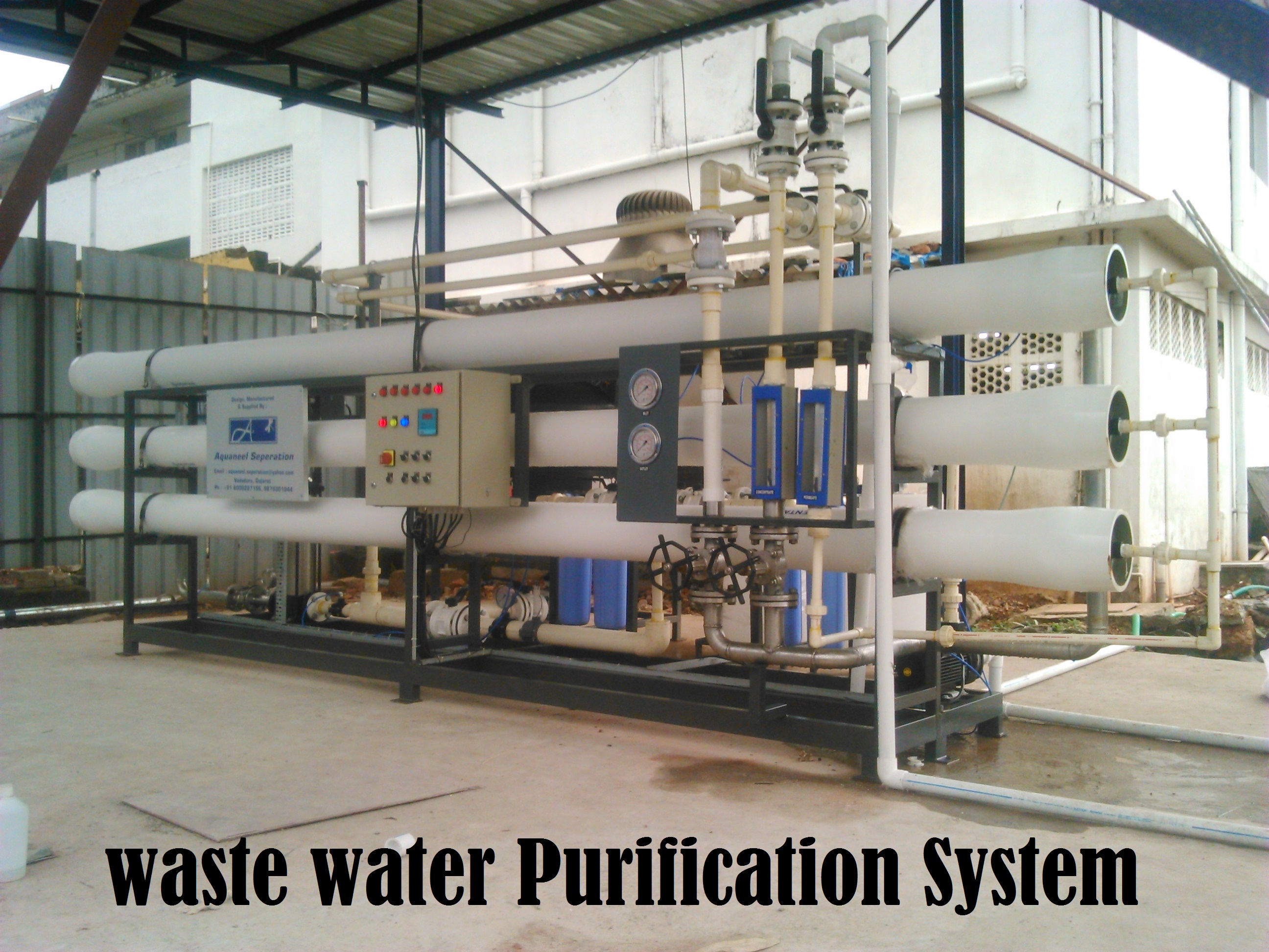 System for Waste Water Purification, Supplied by Aquaneel Seperation