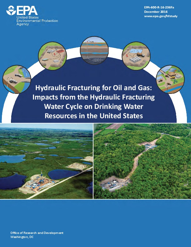 EPA Report on Impacts from Hydraulic Fracturing