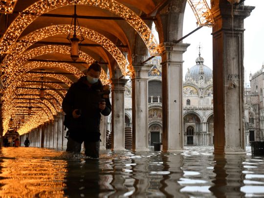 Venice under water as complex dam system fails to activate